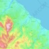 Chieti topographic map, elevation, terrain