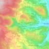 Arcenant topographic map, elevation, terrain