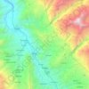 Yungay topographic map, elevation, terrain