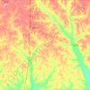 Pike County topographic map, elevation, terrain