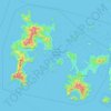Komodo National Park topographic map, elevation, terrain