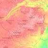 Zimbabwe topographic map, elevation, terrain