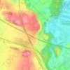 Grenay topographic map, elevation, terrain