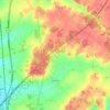 Draché topographic map, elevation, terrain