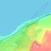 Costa del Sol topographic map, elevation, terrain