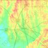 Corinth topographic map, elevation, terrain