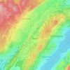 Malpas topographic map, elevation, terrain