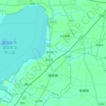 儒林镇 topographic map, elevation, terrain