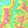 Pezzolo Valle Uzzone topographic map, elevation, terrain