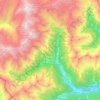 Peio topographic map, elevation, terrain