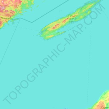 Eagle Harbor Township topographic map, elevation, terrain