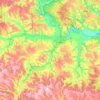 Стеблівська селищна громада topographic map, elevation, terrain