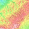 Plateau de Langres topographic map, elevation, terrain