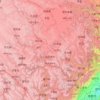 Ngawa Tibetan and Qiang Autonomous Prefecture topographic map, elevation, terrain