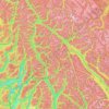 Columbia-Shuswap Regional District topographic map, elevation, terrain