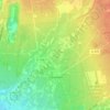 Travaillan topographic map, elevation, terrain