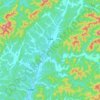 泥溪镇 topographic map, elevation, terrain