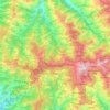 Shimla (urban) topographic map, elevation, terrain
