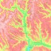 Звенигородська міська громада topographic map, elevation, terrain