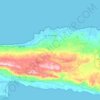 Las Terrenas topographic map, elevation, terrain