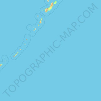 Курильские острова topographic map, elevation, terrain