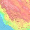 Fars Province topographic map, elevation, terrain