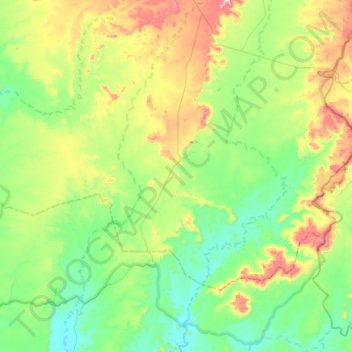 Milton Brandão topographic map, elevation, terrain
