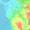 Atouguia da Baleia topographic map, elevation, terrain