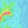 Catete topographic map, elevation, terrain