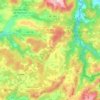 Cerdido topographic map, elevation, terrain