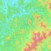 Muju-gun topographic map, elevation, terrain