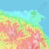 Manokwari topographic map, elevation, terrain