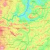 Ngozi topographic map, elevation, terrain