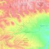 Duchesne County topographic map, elevation, terrain