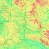 Upper Palatinate topographic map, elevation, terrain
