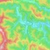 Chamborigaud topographic map, elevation, terrain