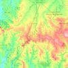 Saltinho topographic map, elevation, terrain