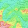 Paris topographic map, elevation, terrain