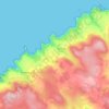 Zennor topographic map, elevation, terrain