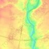Kembang topographic map, elevation, terrain