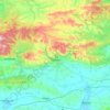 Sliven topographic map, elevation, terrain