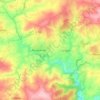 Plouguenast-Langast topographic map, elevation, terrain