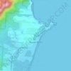 Mission Beach topographic map, elevation, terrain