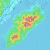 Itsukushima Island topographic map, elevation, terrain