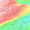 Weicheng District topographic map, elevation, terrain