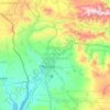 Gyumri topographic map, elevation, terrain