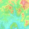 Vangvieng District topographic map, elevation, terrain
