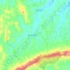Serra Azul topographic map, elevation, terrain