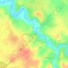 Joussé topographic map, elevation, terrain