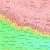 Nepal topographic map, elevation, terrain